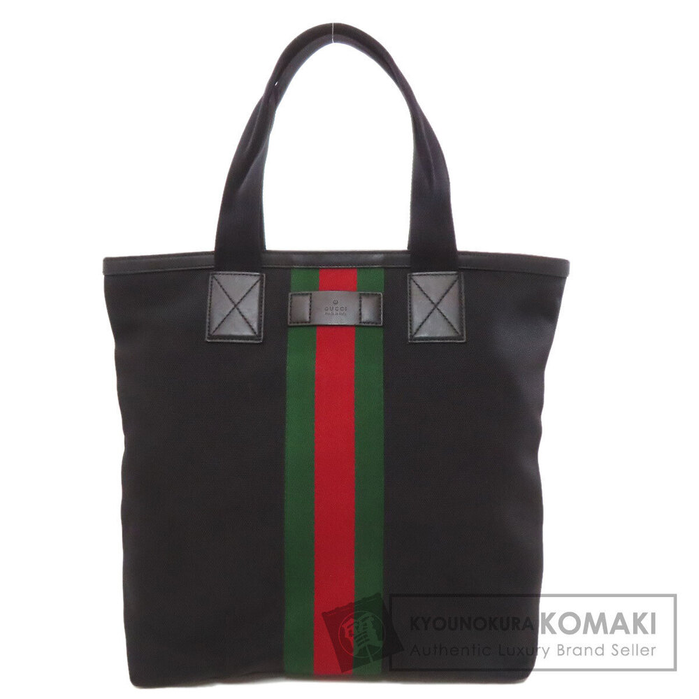 Gucci Sherry Line Shoulder Bag black techno leather